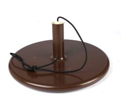 Danish Mid-Century Brown UFO Optima Lamp by Hans Due for Fog & Mørup