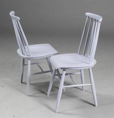 Two Scandinavian Mid-Century Vintage Fanett Chairs by Ilmari Tapiovaara, 1950