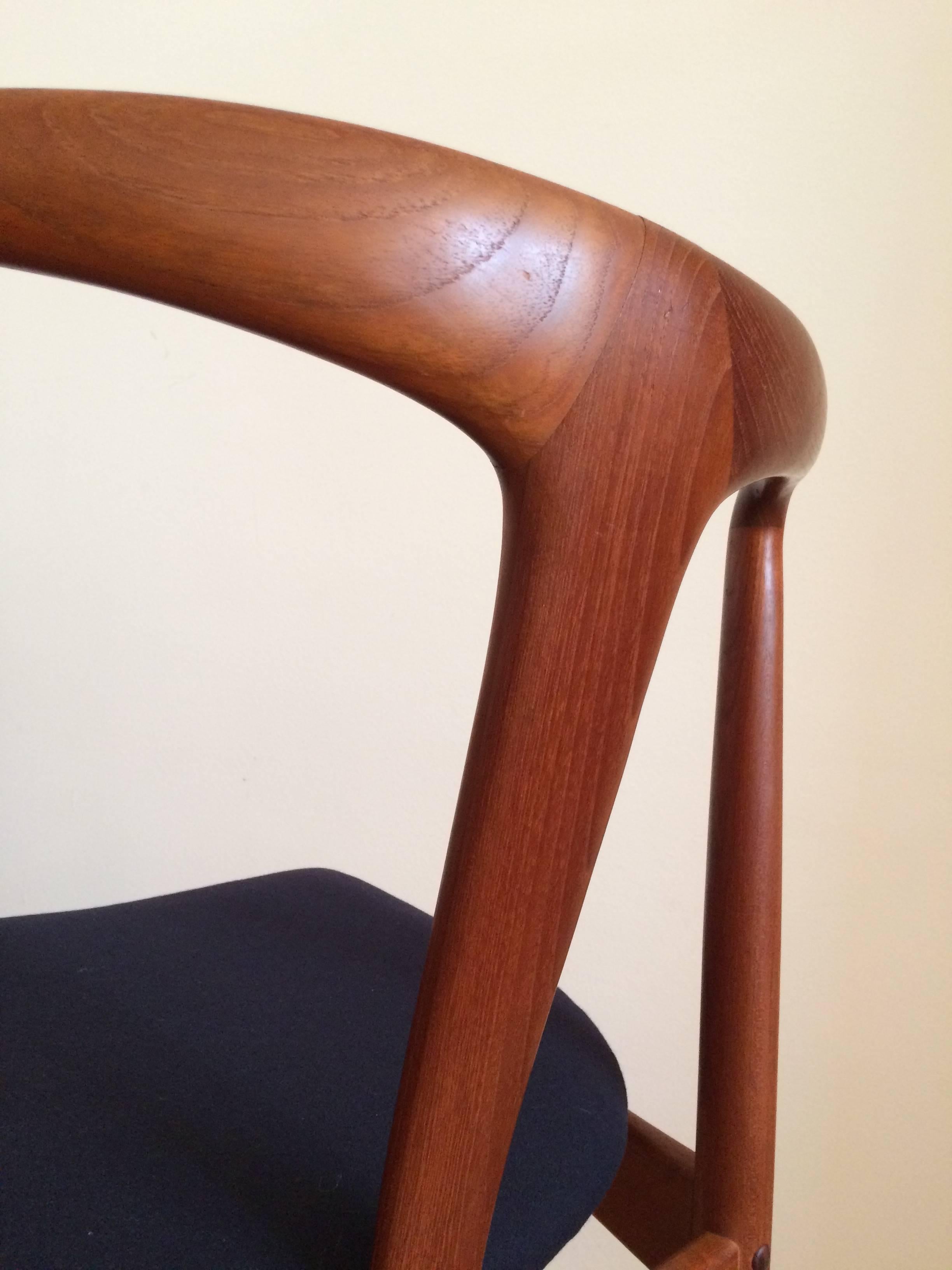 Mid-Century Modern Danish Mid-Century Teak Juliane Chair by Johannes Andersen for Uldum, 1960s For Sale