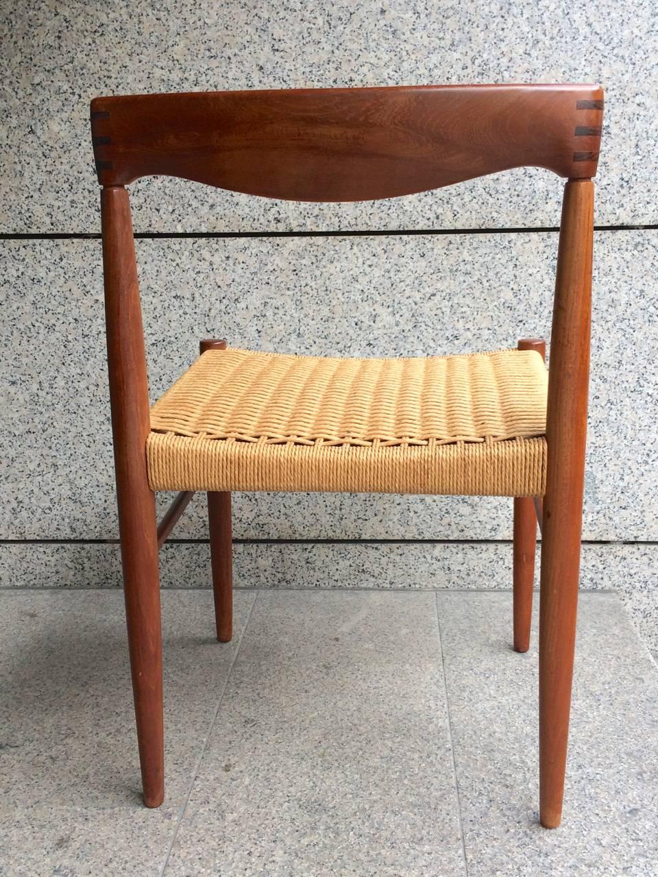 Mid-Century Teak Dining Set by H. W. Klein for Bramin, 1960s, Mid-Century In Excellent Condition For Sale In Basel, CH