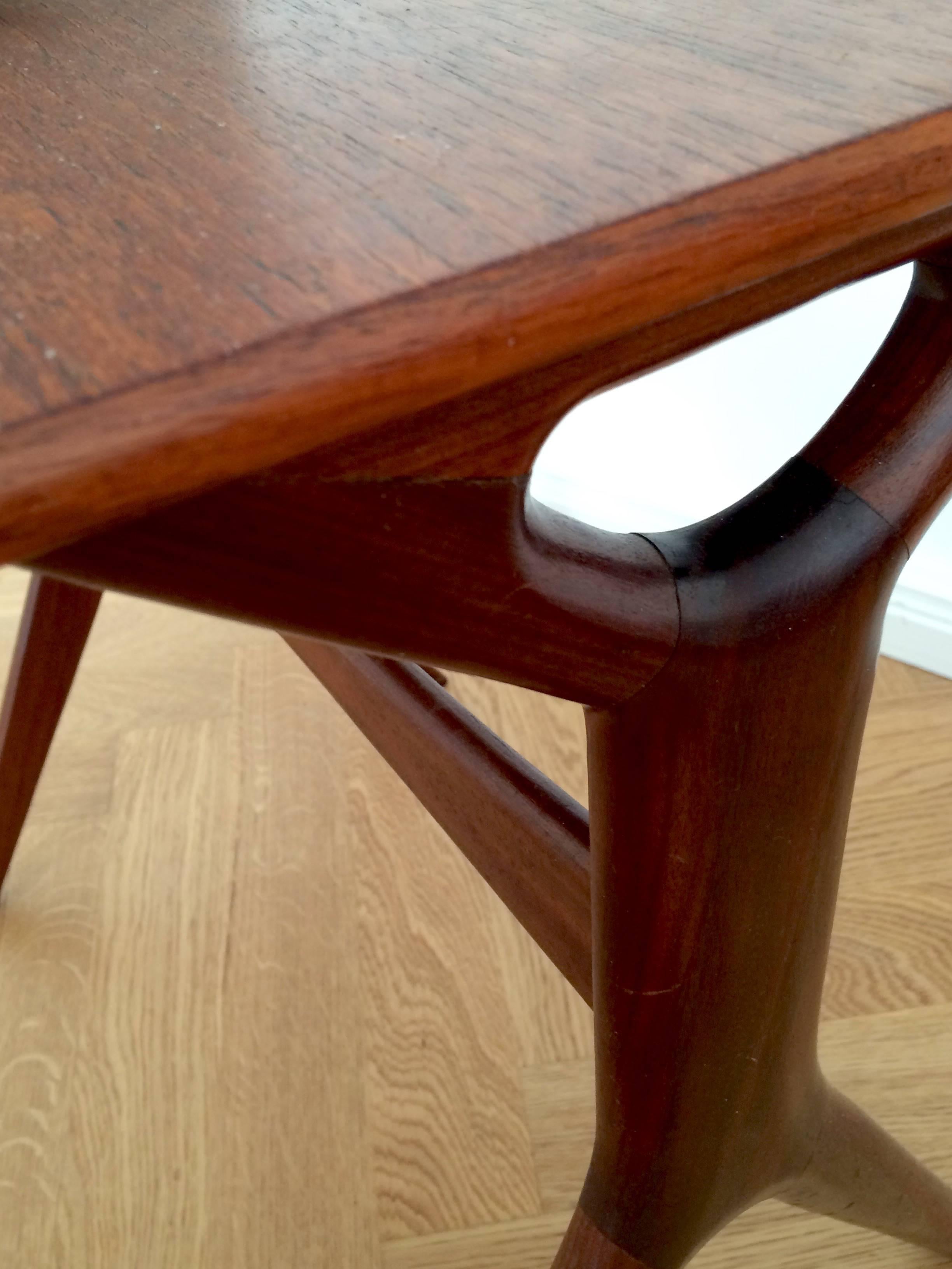 Mid-Century Rosewood Side Table by Johannes Andersen for CFC Silkeborg, 1960s For Sale 4
