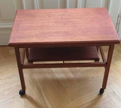 Danish Mid Century Teak Serving Trolley from Arrebo Møbler AH18