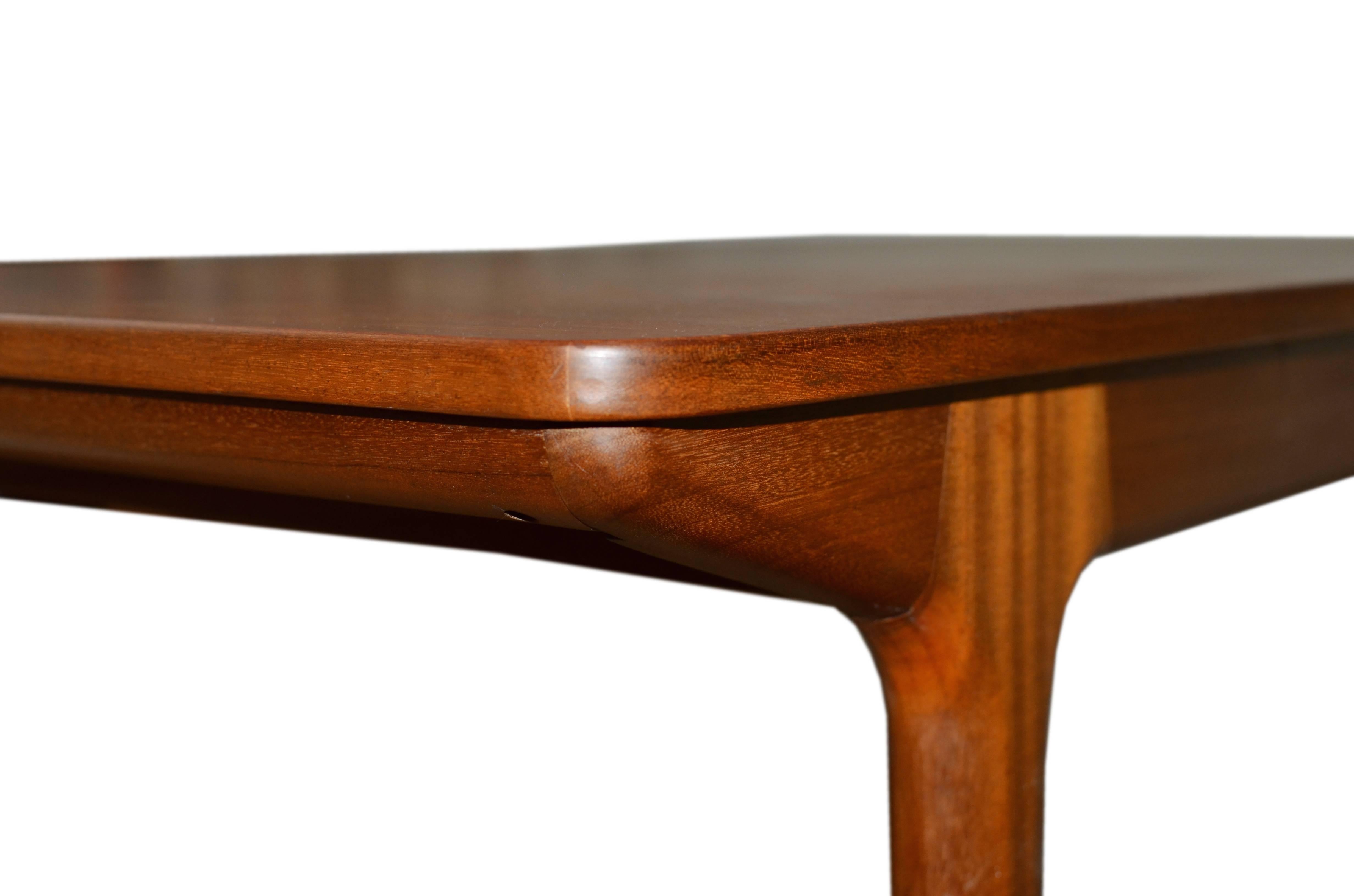 Veneer Mid-Century Large Teak Extending Dining Table by Tom Robertson for A.H. McIntosh For Sale