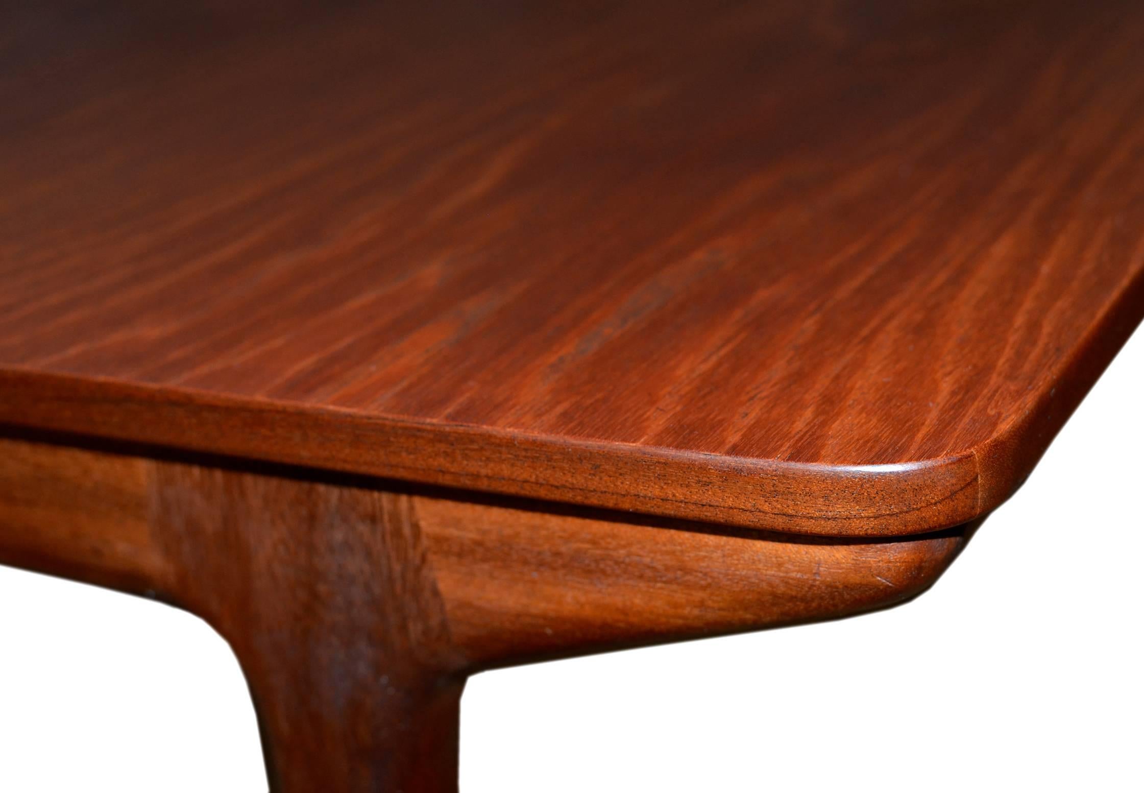 Mid-Century Large Teak Extending Dining Table by Tom Robertson for A.H. McIntosh For Sale 2