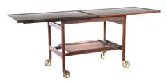 Mid-Century Danish Rosewood Bar Trolley Table by Kurt Ostervig for Jason Møbler
