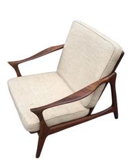 Mid-Century Danish Teak Easy Chair by Arne Hovmand-Olsen for Mogens Kold, 1960s