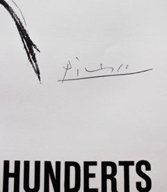 Exhibition Affiche from 1968 Original Title "24 Meister Des 20. Jahrhunderts"