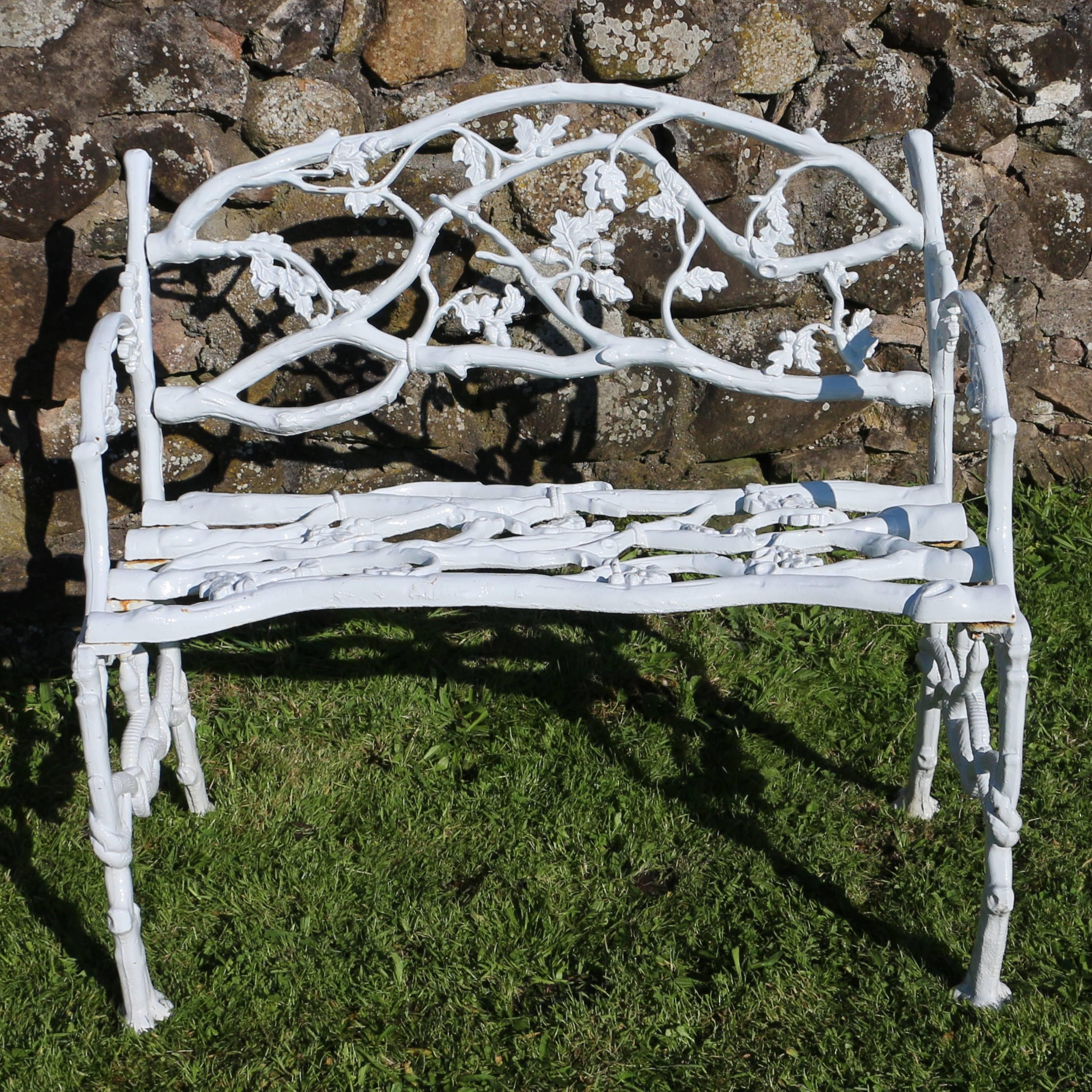 victorian cast iron bench