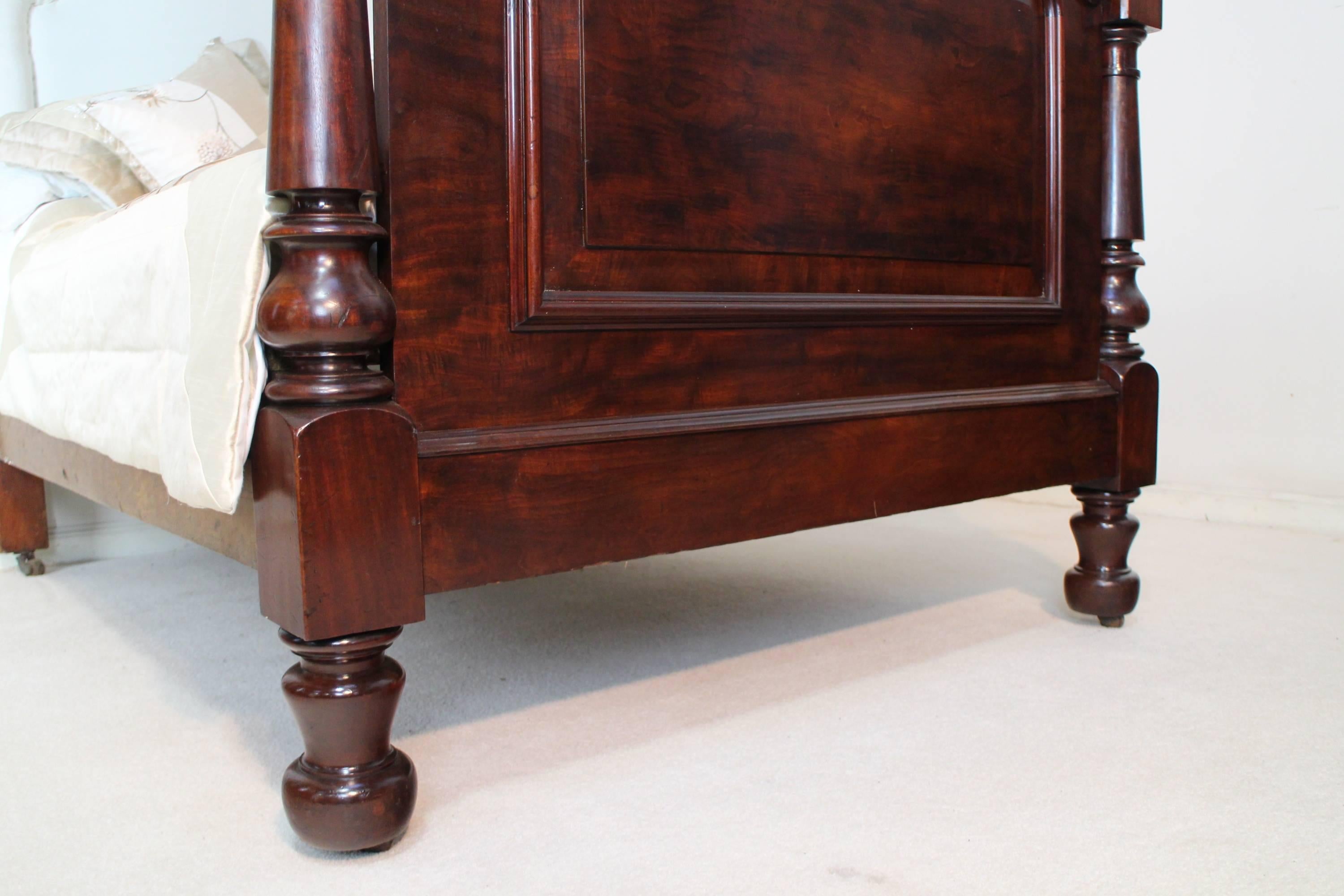 Upholstery Scottish Victorian Mahogany Double Bed