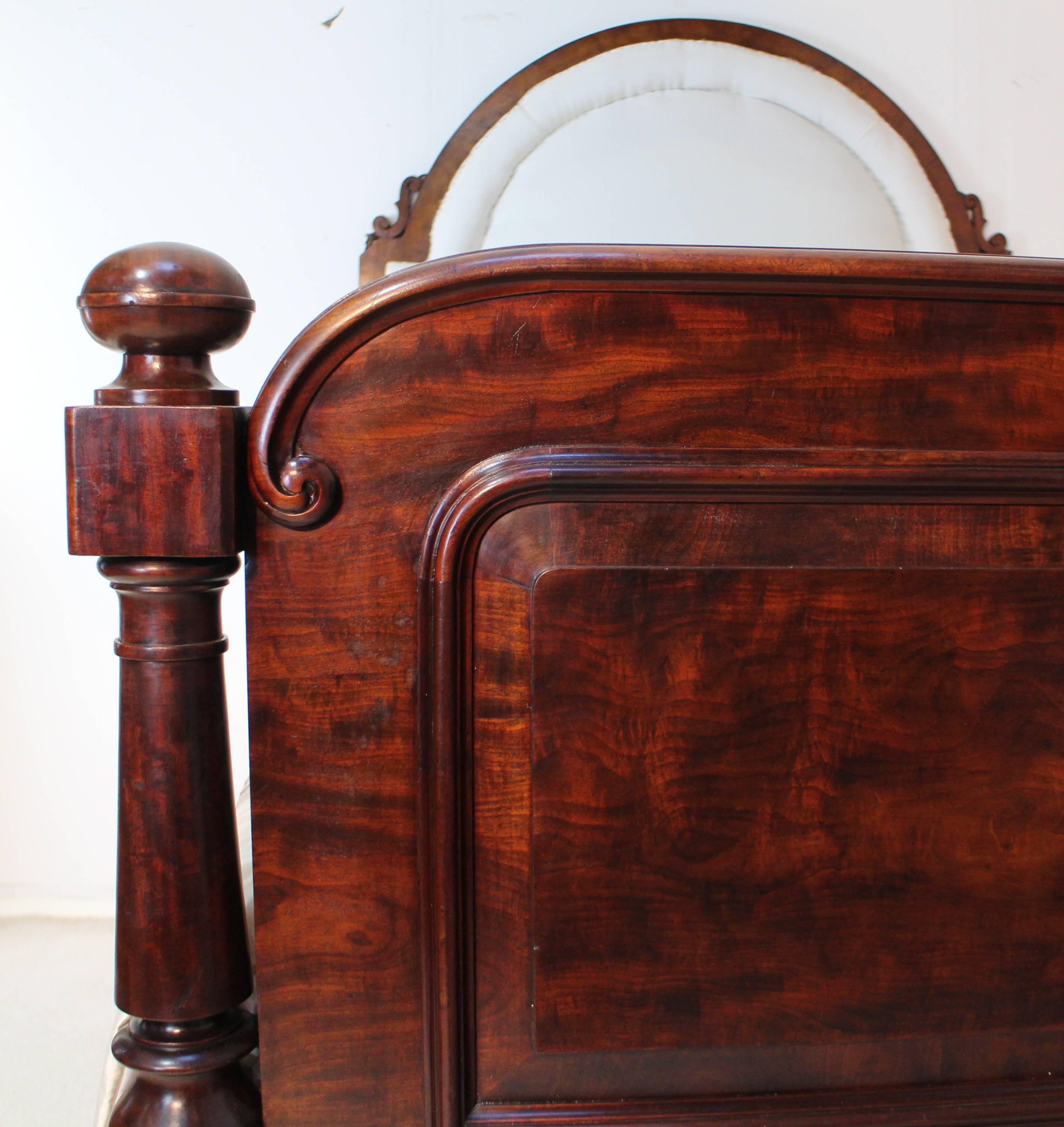 Scottish Victorian Mahogany Double Bed 1