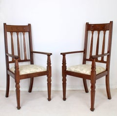 Pair of Arts & Crafts Armchairs by Shapland & Petter