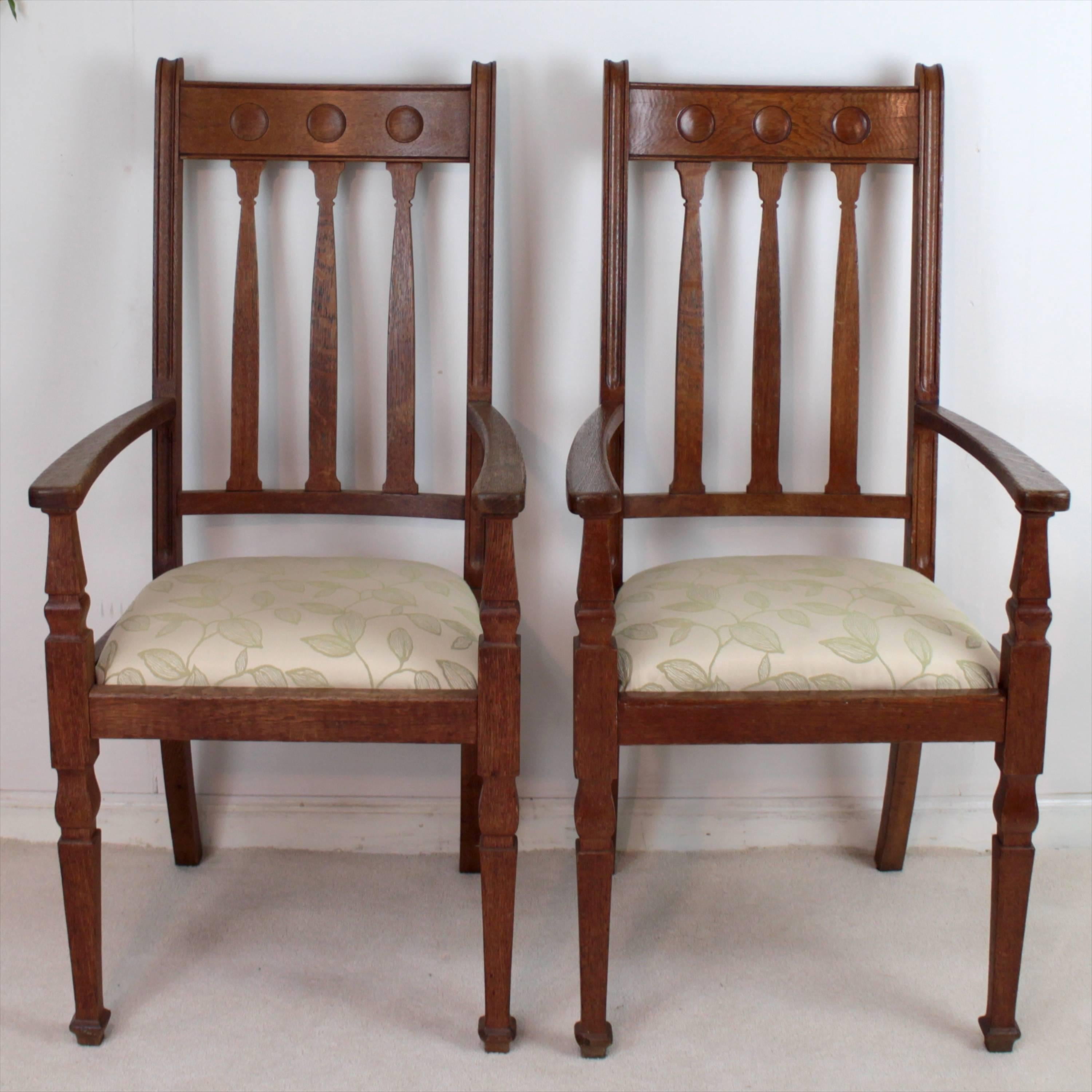 Arts and Crafts Pair of Arts & Crafts Armchairs by Shapland & Petter For Sale