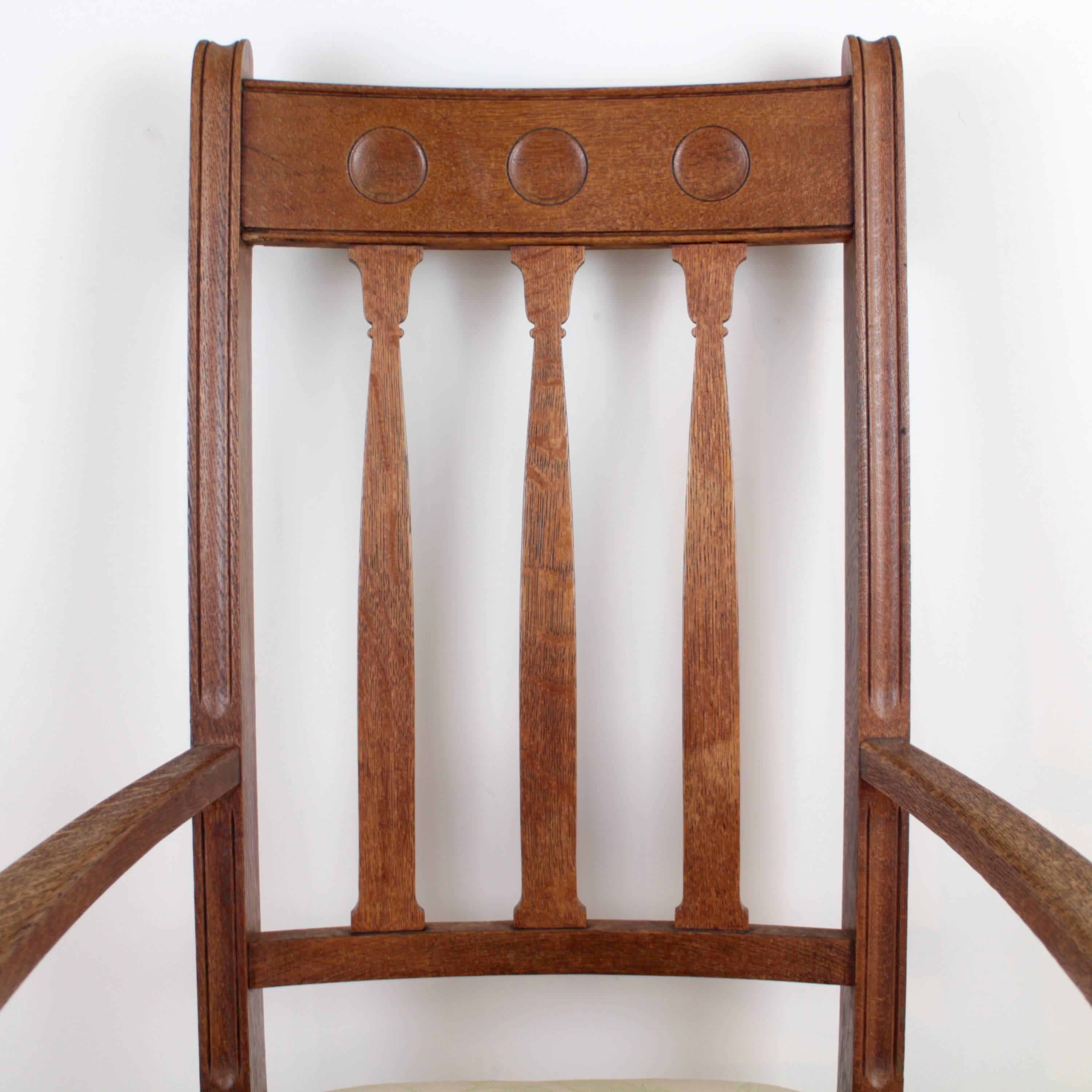 Tissu d'ameublement Paire de fauteuils Arts & Crafts par Shapland & Petter en vente