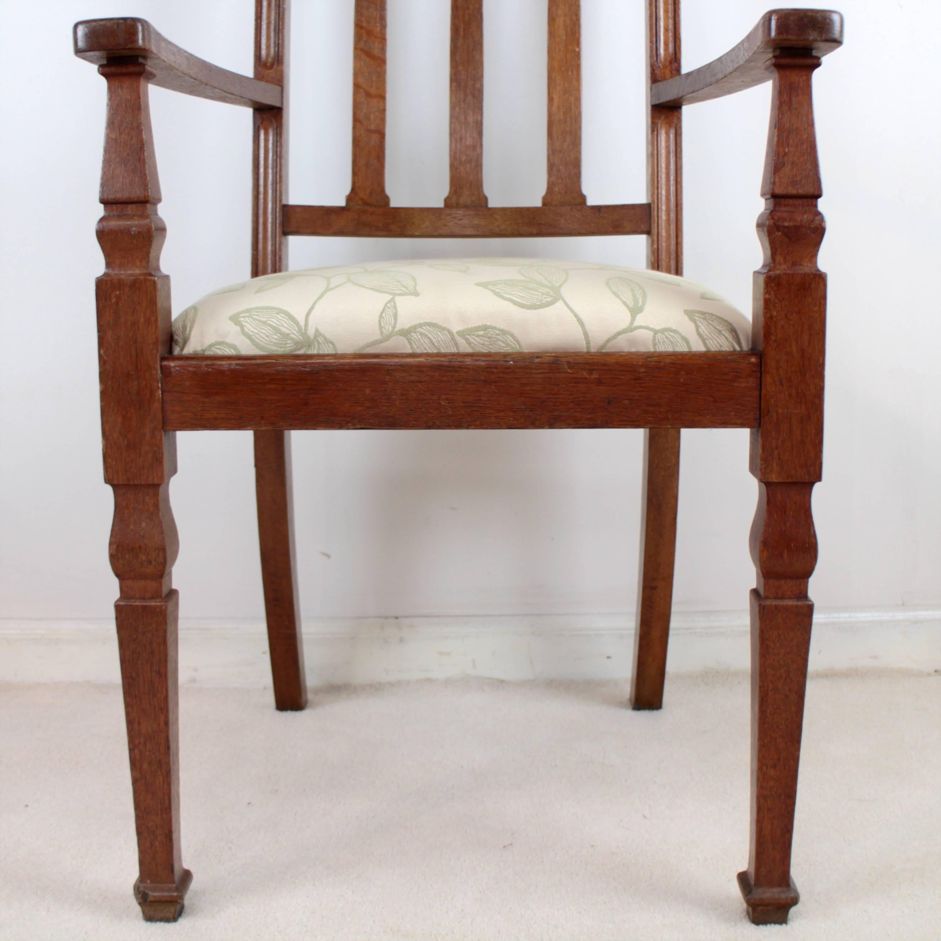 Pair of Arts & Crafts Armchairs by Shapland & Petter For Sale 1