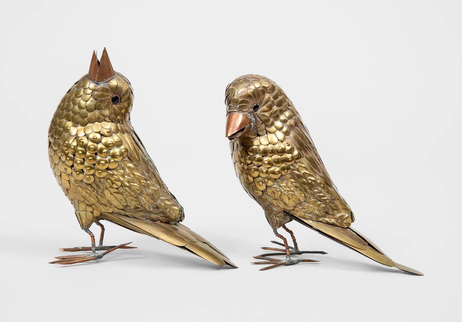 Pair of Brass Birds by Sergio Bustamante 1
