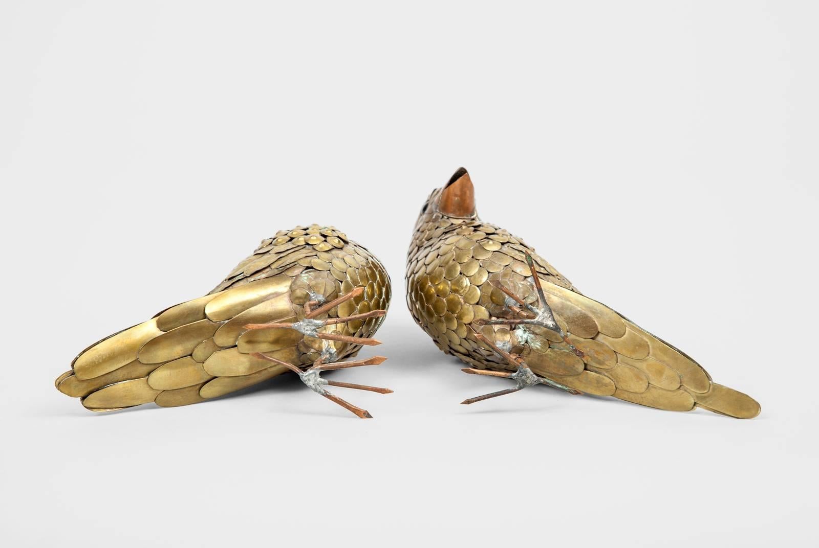 Pair of Brass Birds by Sergio Bustamante 3