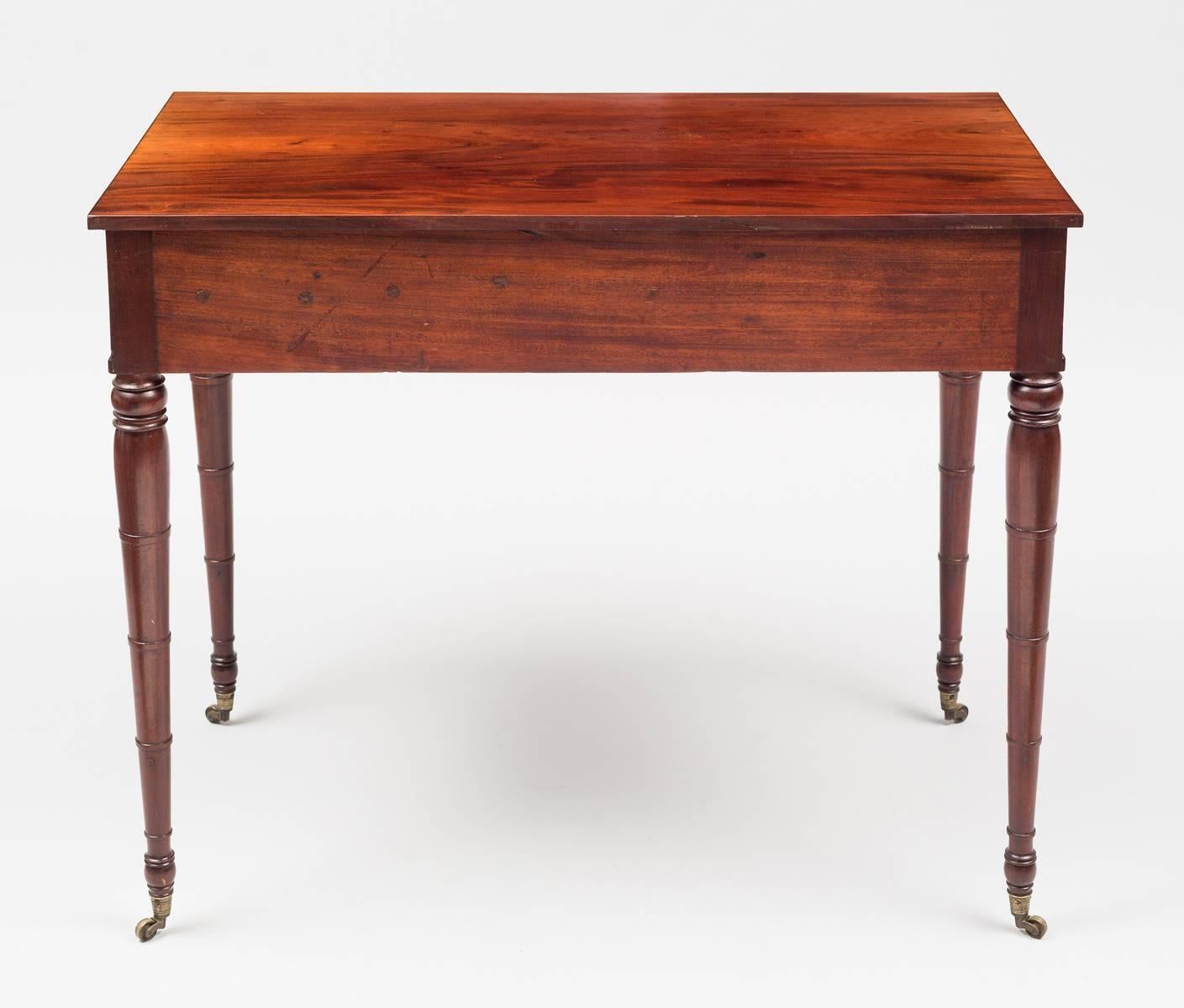 19th Century Sheraton Mahogany Side Table, circa 1800 For Sale