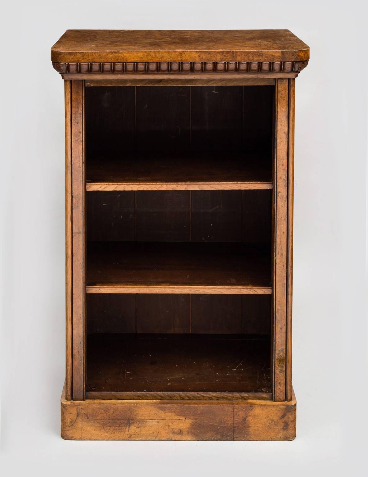 English William IV Pollard Oak Bookcase For Sale