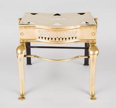 Antique English Brass and Iron Trivet, circa 1850