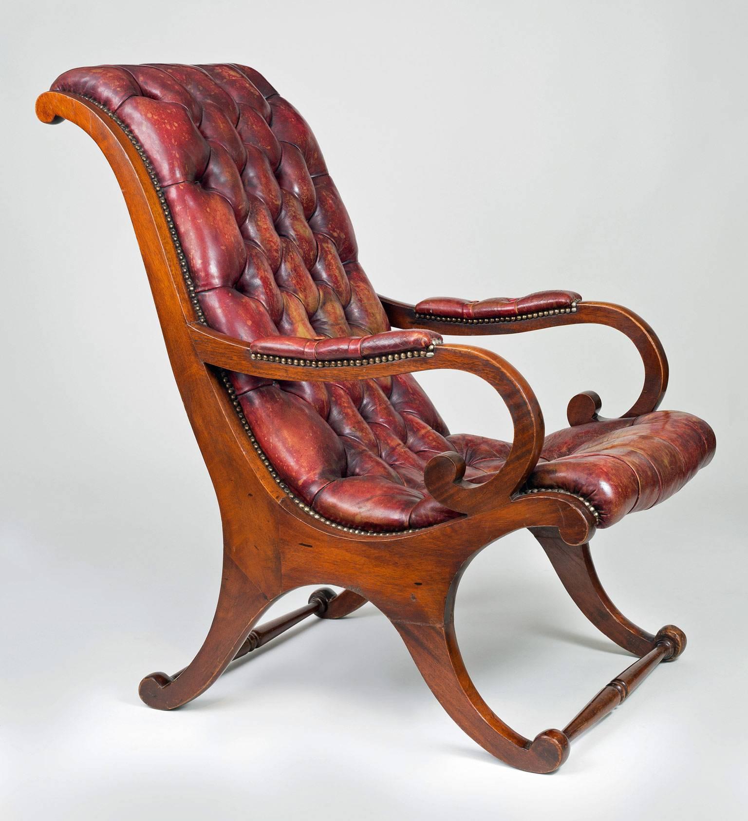 antique sleigh chair