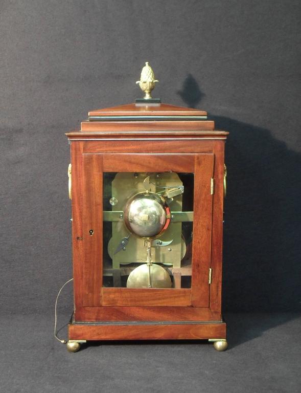 English Mahogany Bracket Clock by Thwaites and Reed For Sale at 1stdibs