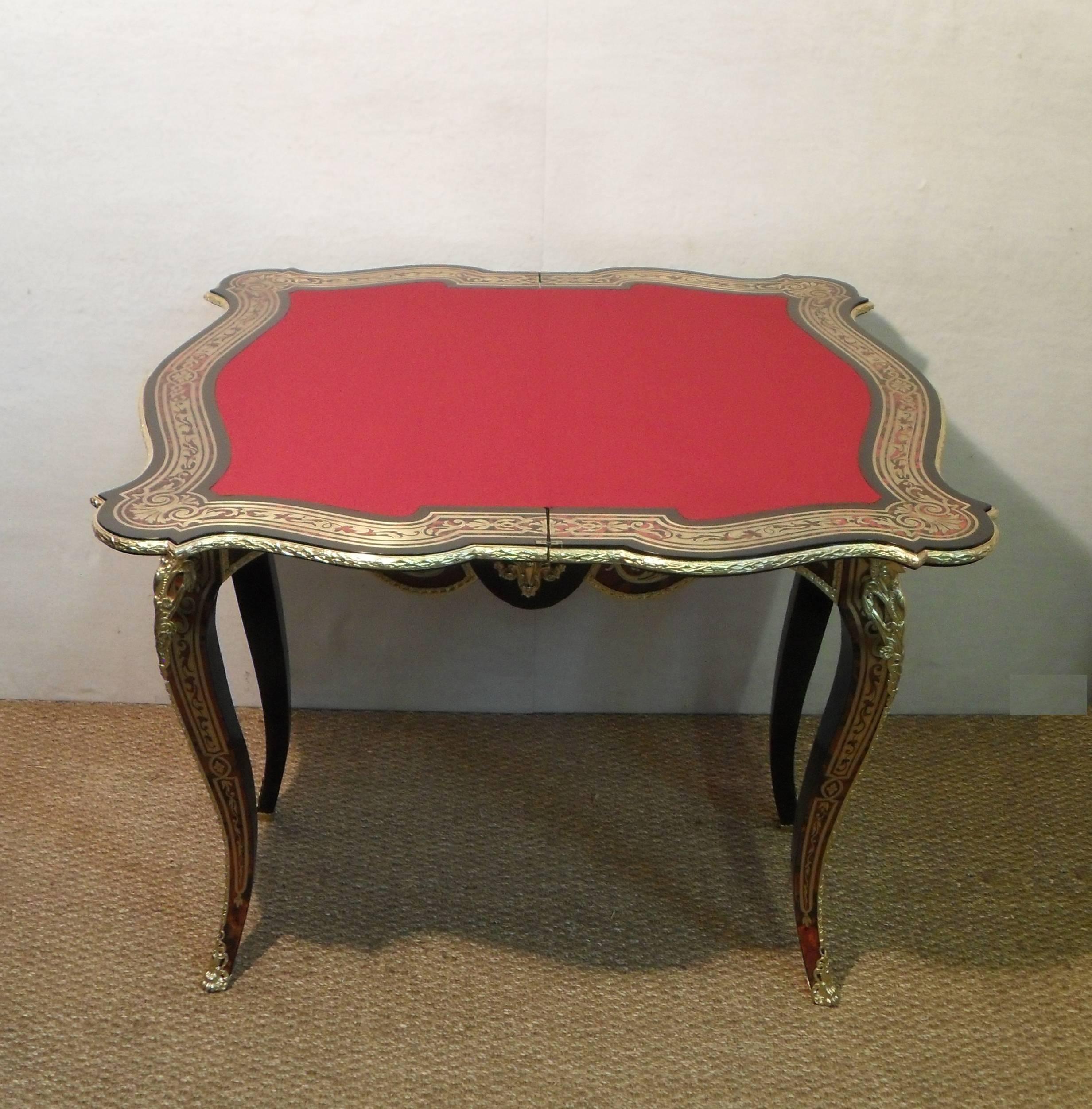 French 19th Century Boulle Games Occasional Table 4