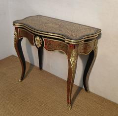 French 19th Century Boulle Games Occasional Table