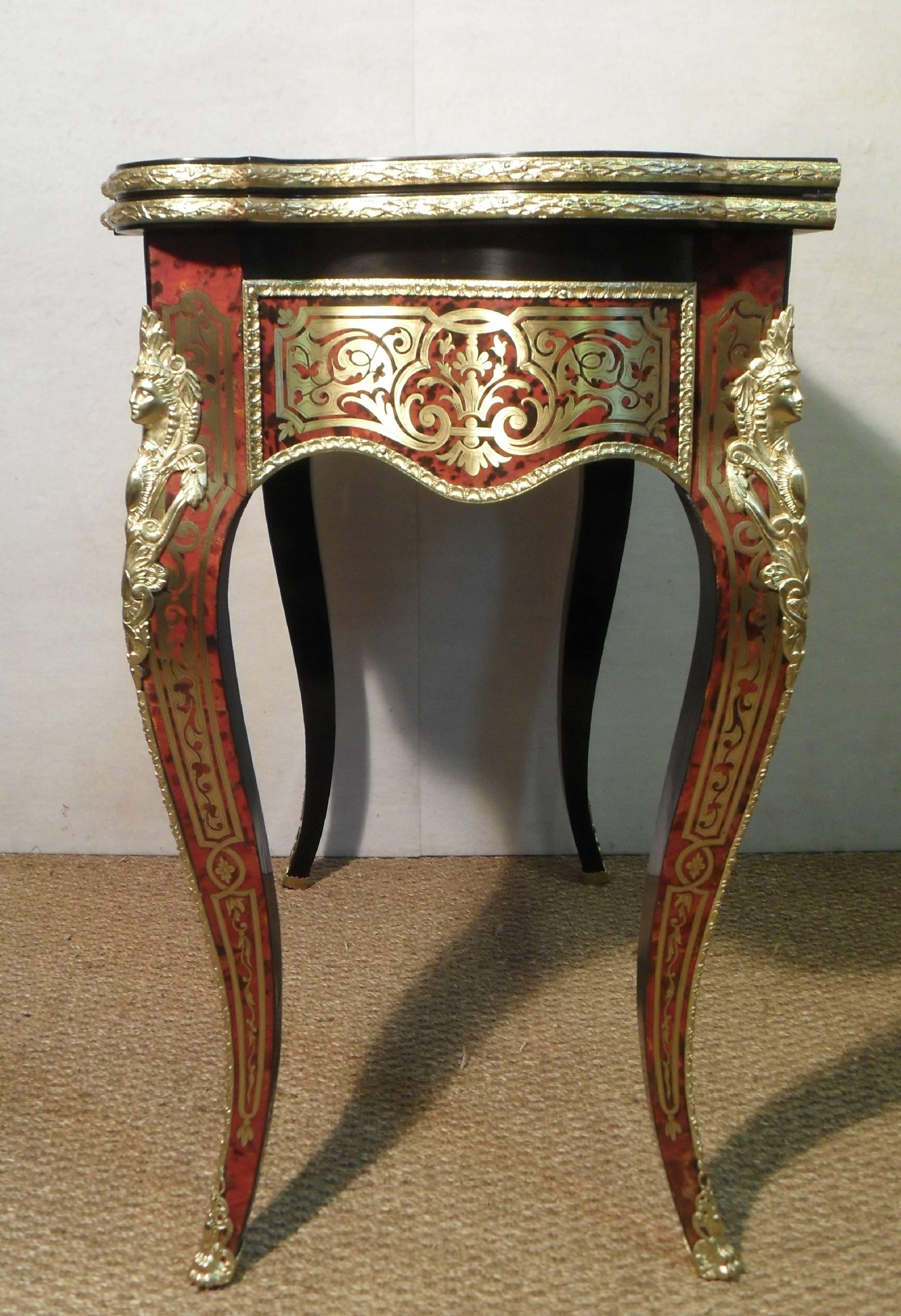 French 19th Century Boulle Games Occasional Table 2