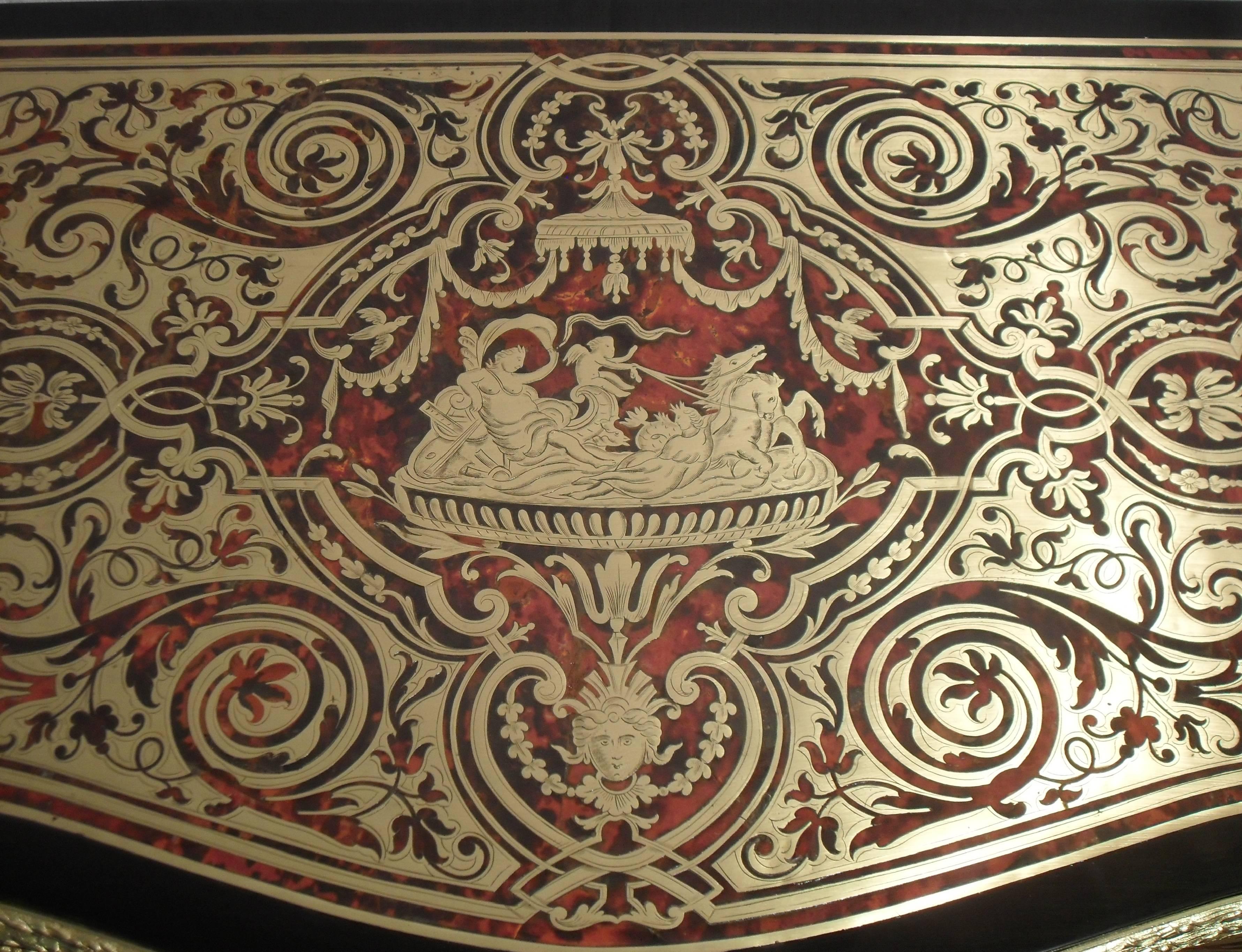 French 19th Century Boulle Games Occasional Table In Excellent Condition In Macclesfield, GB