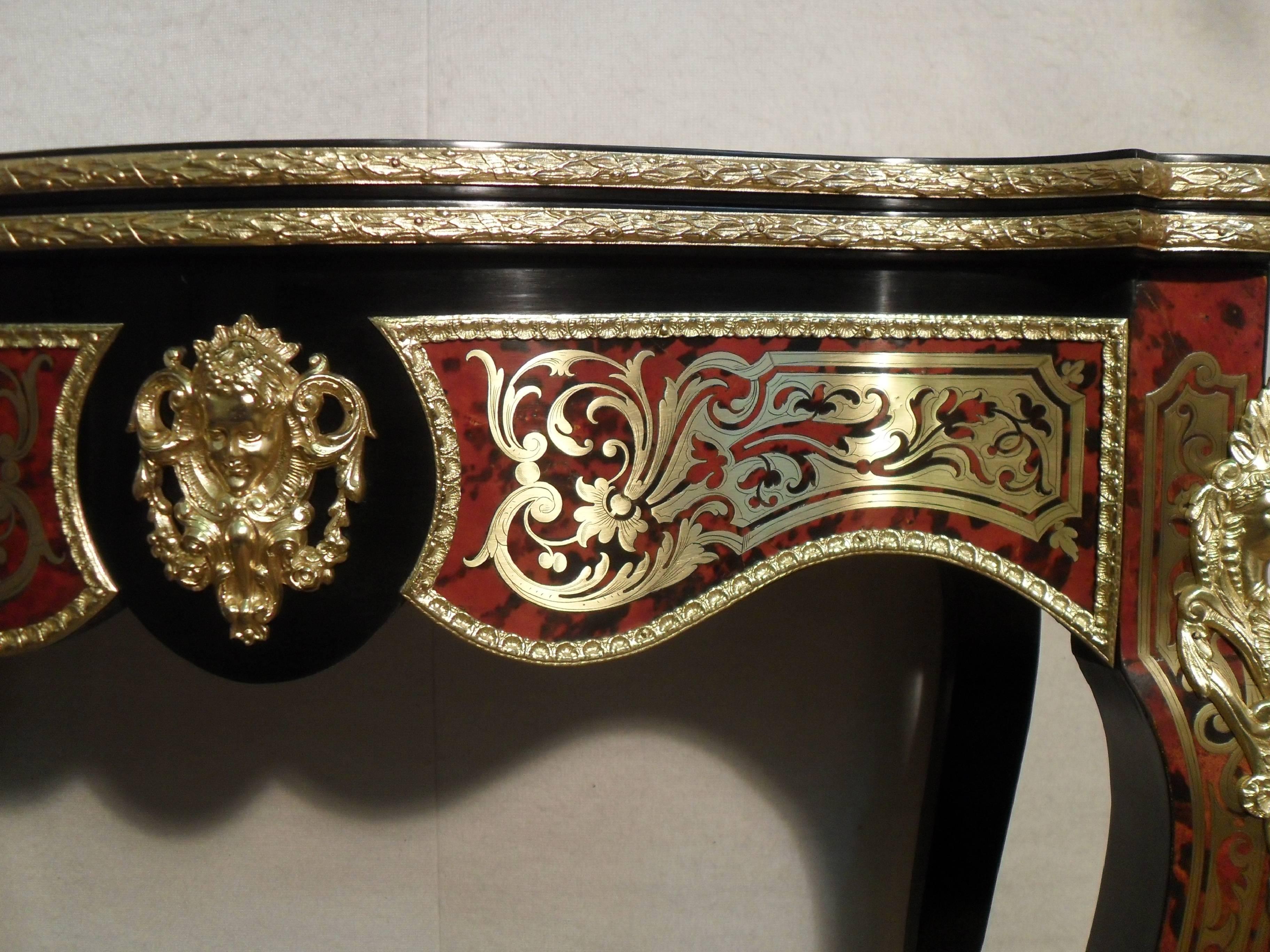 Brass French 19th Century Boulle Games Occasional Table