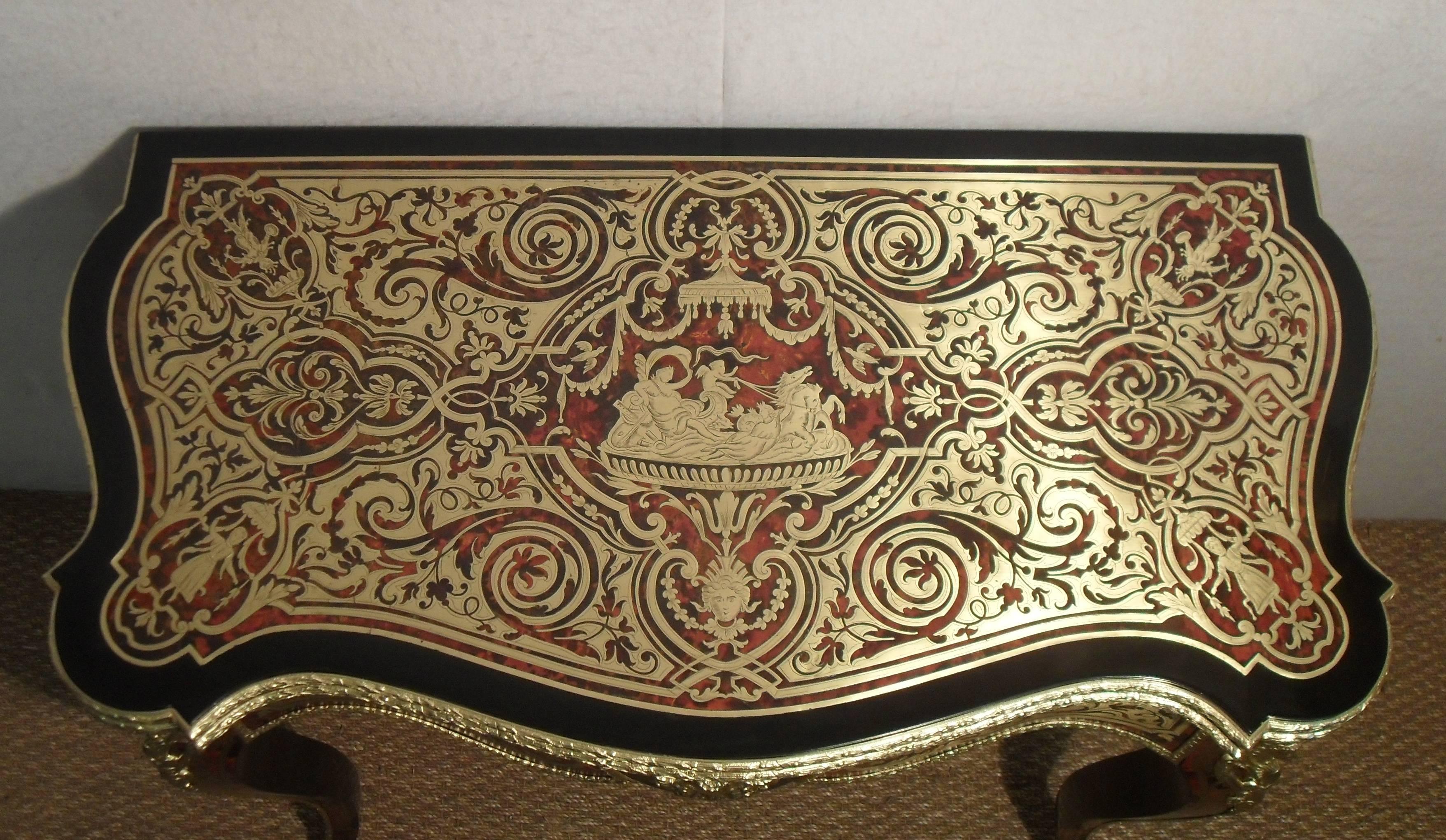 Louis XV French 19th Century Boulle Games Occasional Table