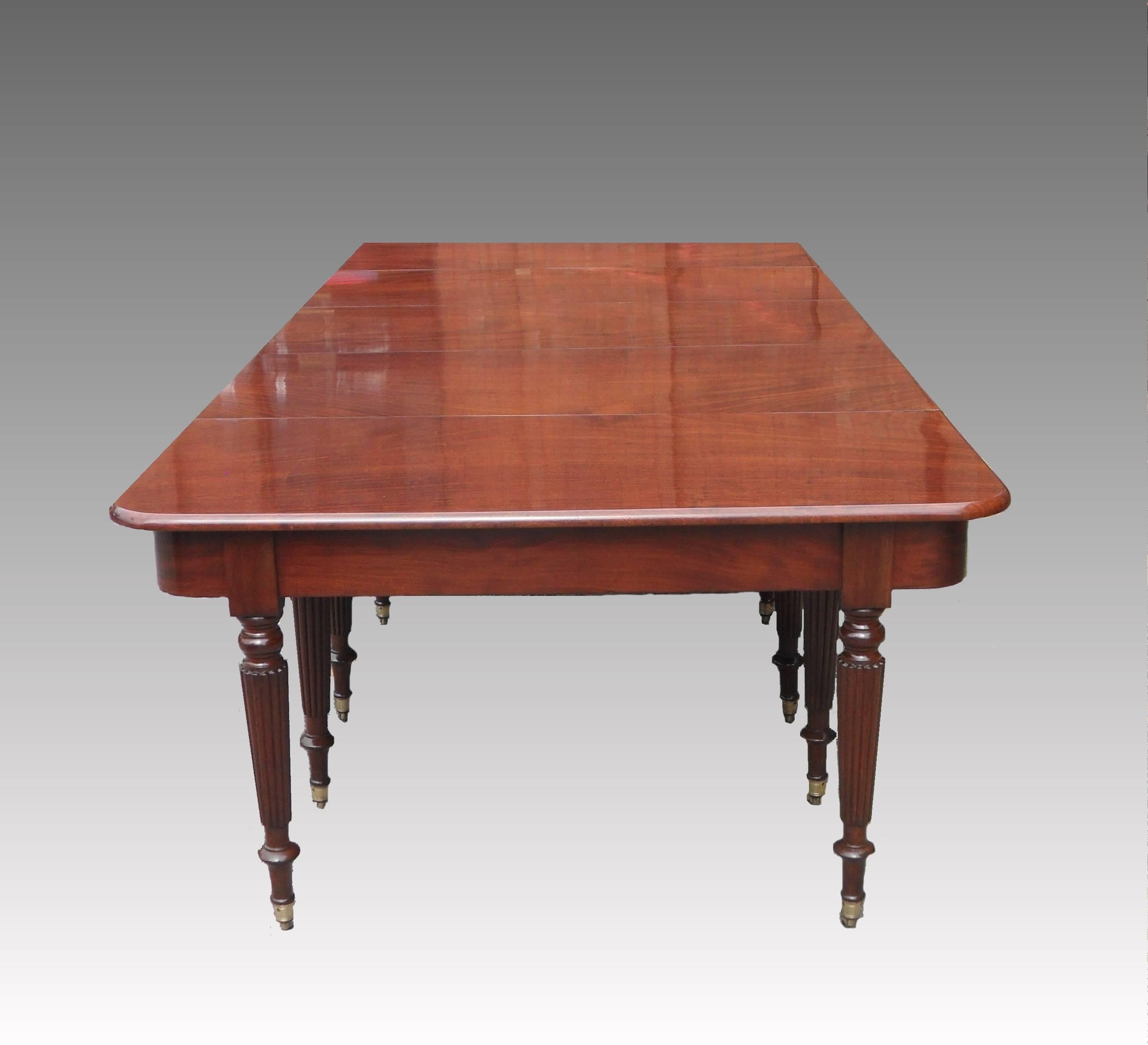 English George IV Multi Functional Mahogany Extending Dining Table In Excellent Condition In Macclesfield, GB