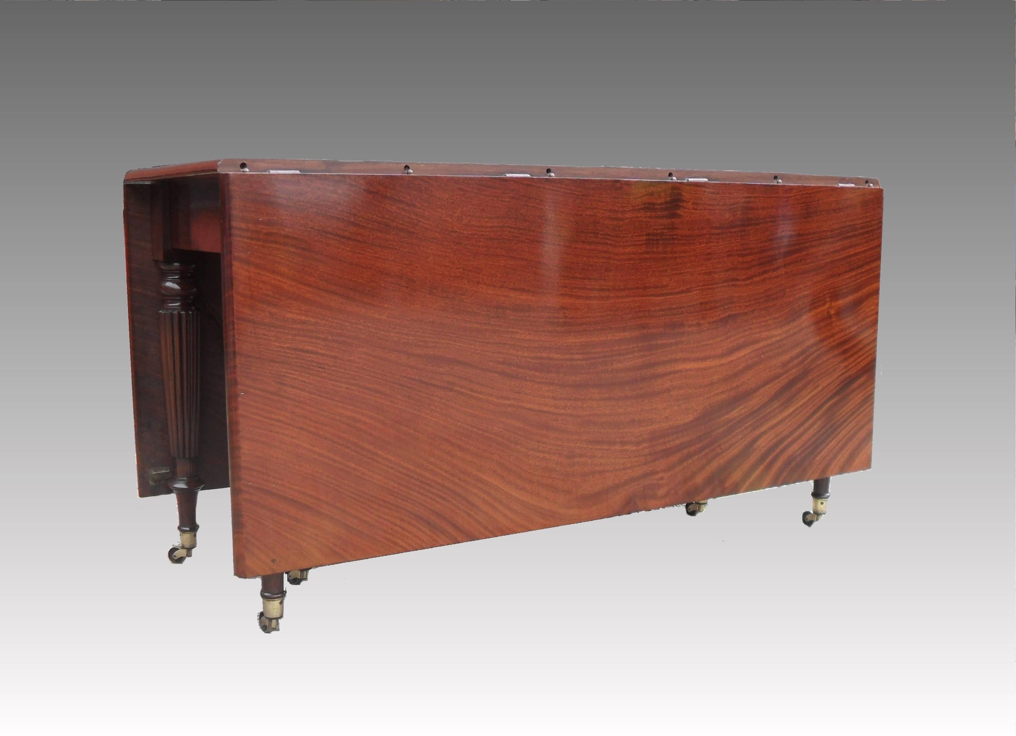 English George IV Multi Functional Mahogany Extending Dining Table 2