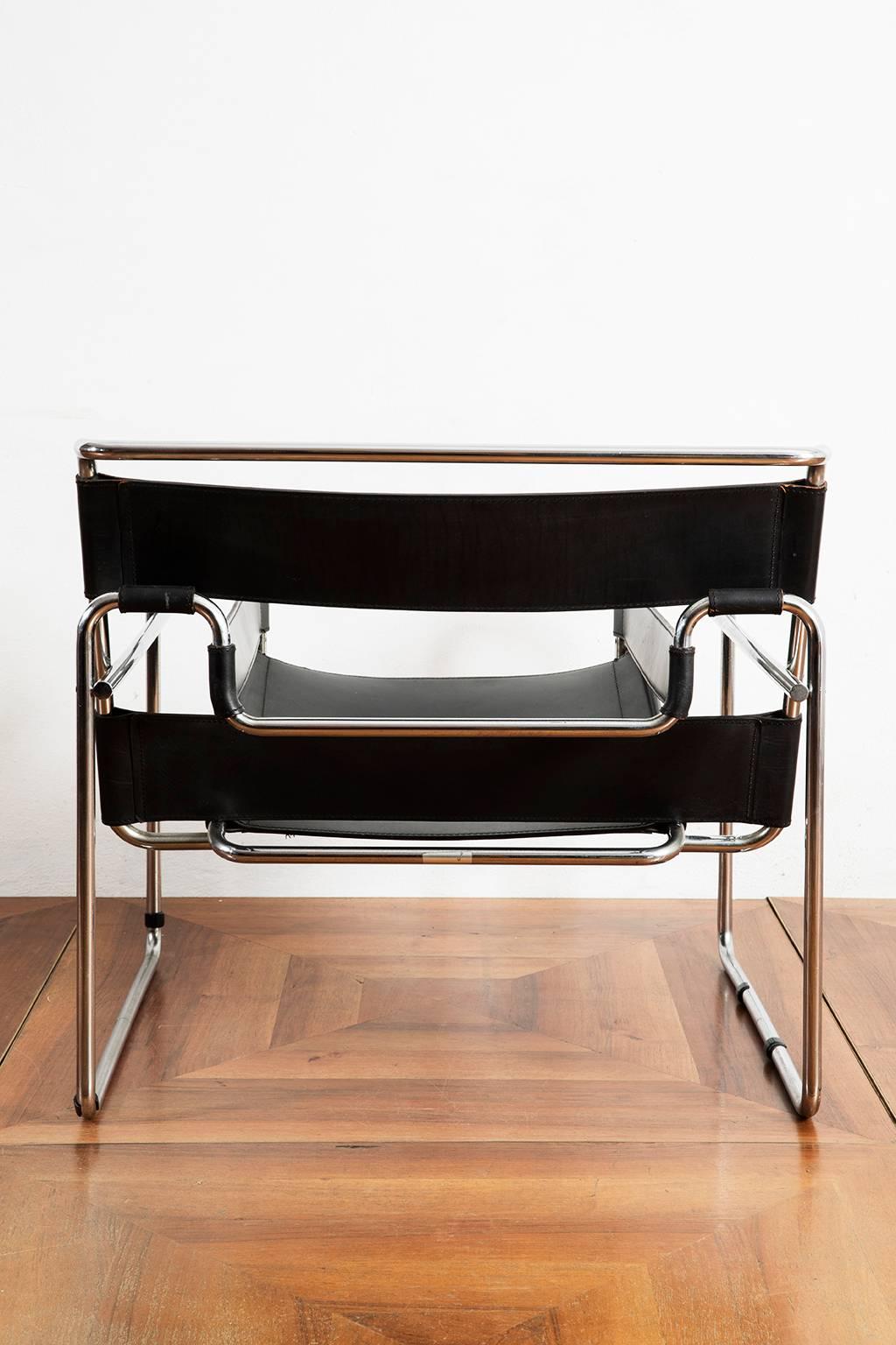 Italian 1960s Wassily Chair by Marcel Breuer for Gavina