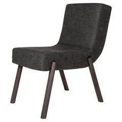 Six Contemporary Dining Chairs in Dark Grey Oak