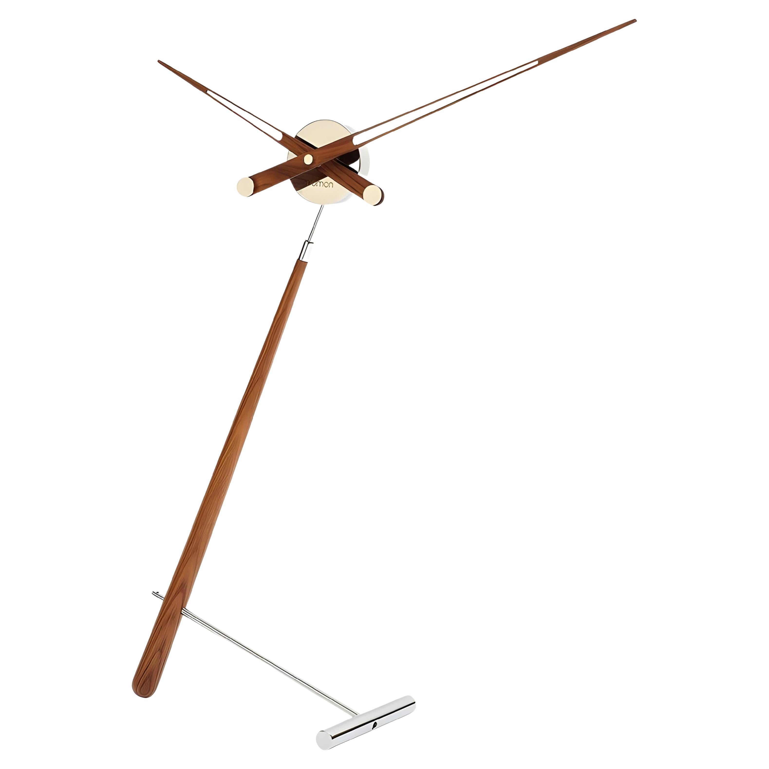 Puntero N Table Clock by Nomon, Walnut
Chrome, Modern Design