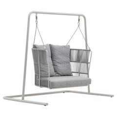 Outdoor Swinging Sofa with Custom Rope & Fabric Colors
