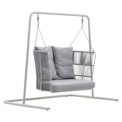 Outdoor Swinging Sofa with Custom Rope & Fabric Colors