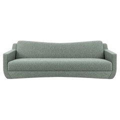 Canapé sculptural contemporain avec coutures discrètes