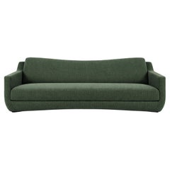 Canapé sculptural contemporain avec coutures discrètes