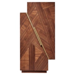Hand-Crafted Walnut Bar Cabinet by Ginger & Jagger, Modern Design