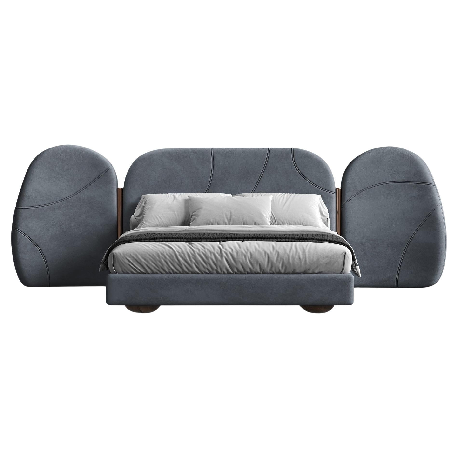 Dumbo Dream, lit king size contemporain en velours