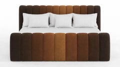 Letto California King “Sahara Ombré” con doghe imbottite scolpite a tre tonalità