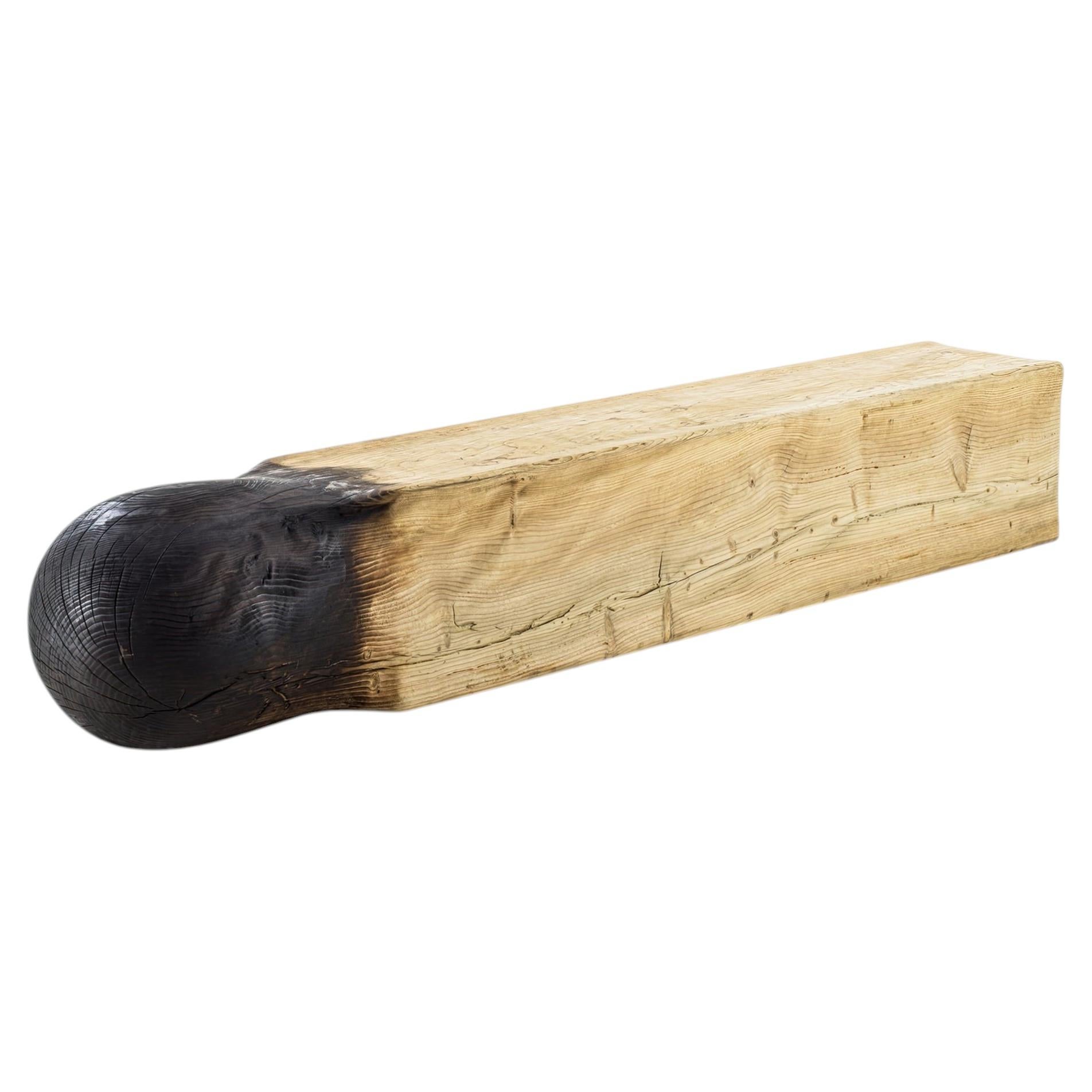 Cedrino Bench In Solid Scented Cedar Wood, Domenico Orefice & Claudia Valeriani