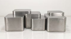 Platea Architectural Coffee Table in Brushed Inox By Sidani Design