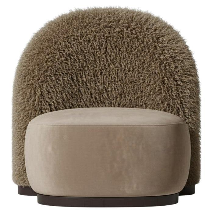 Sillón Guarda De Piel De Mongolia Antracita Por Mondo Design Studio