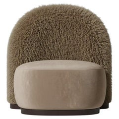 Poltrona The Guard in ecopelliccia mongola antracite di Mondo Design/One