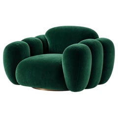 Nuage Blanc Sculptural Swivel Armchair - Mondo Design Studio