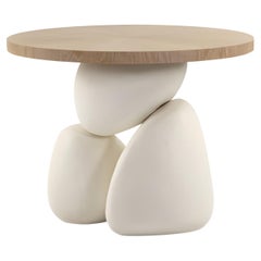 Collectible Modern Sculptural Side Table with Organic Base By José Castro