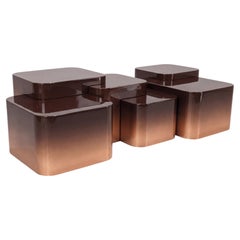 Platea Coffee Table in Hand-Polished High-Gloss Gradient Lacquer